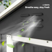 Outsunny 6.5 x 3.5ft Metal Garden Storage Shed - Dark Grey(m-7)