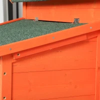 PawHut Coteț pentru Găini de Grădină din lemn de Brad, lemn verde, 160x98.5x107cm(m-12)