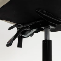 HOMCOM Silla de Escritorio con Reposapiés Respaldo Reclinable Acolchado Grueso Tapizada en Cuero Sintético Caqui(m-11)