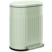 HOMCOM Mülleimer 20L Treteimer mit Deckel Fußpedal herausnehmbarem Inneneimer Soft-Close-Funktion 36,5 x 31,2 x 45 cm, Grün