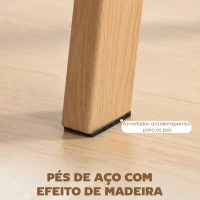 HOMCOM Mesa de Jantar Retangular Moderna para 6 Pessoas Superfície de Vidro Temperado 150x75x76 cm Transparente(m-6)