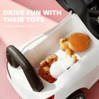 HOMCOM Ride on Car Baby Toddler Walker Foot to Floor Sliding Car Slider, White(m-6)