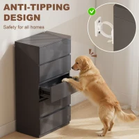 HOMCOM Chest of Drawers, 5-Drawer Storage Cabinets, Modern Dresser, Storage Drawer Unit for Bedroom(m-6)