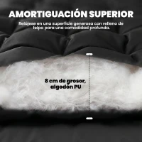 Outsunny Esterilla de Camping Plegable Portátil con Correas Antideslizante para Cama de Camping Tienda Viajes Negro(m-4)