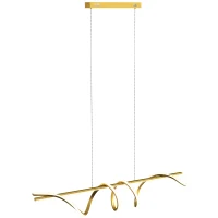 HOMCOM Pendant Light with 3 Colour Temperatures - Gold Tone(m-11)
