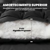 Outsunny Esteira de Campismo Dobrável Portátil com Correias Antideslizante para Cama de Campismo Tenda Viagens Preto(m-4)