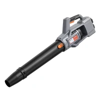 Outsunny Soplador de Hojas Sin Cable 36V con 2 Baterías de 4.0Ah y Cargador Motor sin Escobillas 1000W 3 Velocidades Gris Claro(m-1)