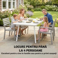 Outsunny grădină terasă lemn fals(m-4)