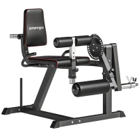 SPORTNOW Machine d'extension de jambe, étirement des jambes, capacité 120 kg, multifonction 100 x 90 x 105 cm acier noir(m-11)