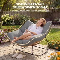 Outsunny terasă cuib rotund(m-4)