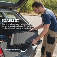 Outsunny Chaise longue jardin extérieur, Bain de soleil Pliable, dossier inclinable sur 5 positions, 200 x 57 x 38 cm, gris Foncé(m-7)