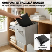 Outsunny Housse de mobilier de jardin imperméable pour table ronde, tissu Oxford 420D pour jardin extérieur, Ø200 x 80 cm, noir(m-7)