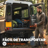 Outsunny Saco de Dormir Adulto Ligero y Compacto para 3 Estaciones Impermeable Portátil Tamaño Pequeño para Acampar Azul Marino(m-7)