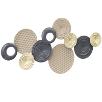 HOMCOM Wanddekoration, 3D-Design, Metallrahmen, vielseitig einsetzbar, Mehrfarbig(m-10)