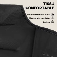 SPORTNOW Gilet lesté 8 kg veste lestée respirant avec sangles réglables et bandes réfléchissantes en sable de fer 43 x 33 cm noir(m-4)