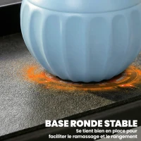 SPORTNOW Kettlebell 12 kg, haltère avec poignée Antidérapante, haltère à boule, musculation, entraînement, pour gym, bleu(m-7)