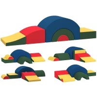 AIYAPLAY Module motricité bébé 5PCS parcours motricité bébé en mousse EVA pour enfants d'âge préscolaire, multicolore(m-12)