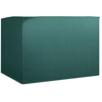 Outsunny Housse de protection pour balancelle de jardin 3 places, housse de balancelle de jardin, toile PE imperméable, anti-poussière et coupe-vent, 215 x 155 x 150 cm, vert(m-1)