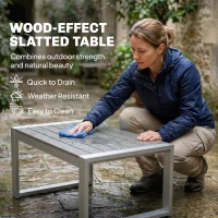 Outsunny 4 Seater Garden Furniture Set, Extra Wide Deep Garden Sofa Set with Olefin Cushions, Brushed Aluminium Frame, Dark Grey(m-8)