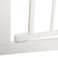 PawHut Porțiță pentru Câini și Animale de Companie cu 3 Extensii, Lățime Reglabilă, 74-147.5x76.2 cm, Alb(m-13)