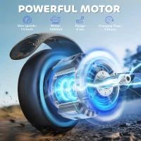 SPORTNOW Folding Electric Scooter for Kids, with Dual Brakes, Front Suspension, LED Colourful Lights, Pink(m-6)