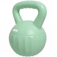 SPORTNOW Kettlebell for Strength Training Kettle Bell with Non-Slip Handle 8 kg Green(m-11)