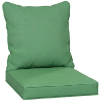 Outsunny Seat and Back Padded Cushion Set, CUSHION ONLY - Green(m-1)