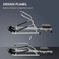 Homcom Aparat Vaslit – Pliabil cu 4 Niveluri Rezistenta & Monitor(m-4)