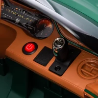 HOMCOM Bentley Bacalar Licensed 12V Kids Electric Car, with Remote Control, Horn, Lights, Music, Suspension Wheels, Green(m-12)