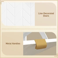 HOMCOM Dulap pentru pantofi 16 perechi, dulap îngust cu 2 sertare rabatabile, compartiment deschis, alb(m-4)