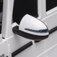 HOMCOM Mercedes Benz G500 Licensed 12V Kids Electric Ride On Car Toy with Parental Remote Control, 3-8 Years Old - White(m-14)