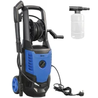Outsunny 2200W High Pressure Washer, 170 Bar Pressure Washer with Adjustable Nozzle and 6M Hose, 32W x 32D x 80H cm Blue(m-10)