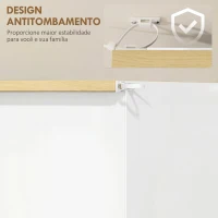 HOMCOM Sapateira Branca Estreita Armário Sapateiro Alto com 3 Gavetas para 12 Pares de Sapatos para Corredor 72x26x112 cm(m-6)