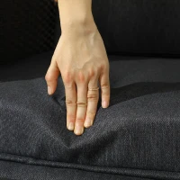 Outsunny Outdoor Recliner Chair with Adjustable Backrest and Footrest, Cushion, Side Tray, Dark Grey/Brown(m-8)