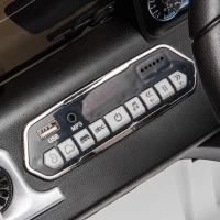 HOMCOM Mercedes Benz G500 Licensed 12V Kids Electric Ride On Car Toy with Parental Remote Control, 3-8 Years Old - White(m-17)