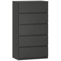HOMCOM Chest of Drawers, 5-Drawer Storage Cabinets, Modern Dresser, Storage Drawer Unit for Bedroom(m-1)