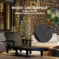 Outsunny Set of 2 Reclining Sun Loungers, 5 Positions Adjustable Outdoor Chaise Lounge Chair with Armrests, Black(m-7)
