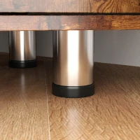 HOMCOM TV Unit Cabinet for TVs up to 55 Inches with Storage Shelves and Cupboard, Entertainment Centre for Living Room, Rustic Brown(m-9)