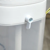 HOMCOM 2-in-1 luchtkoeler met waterkoeling, 5L watertank, 12-uurs timer, voor 20 m²(m-15)