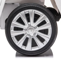 HOMCOM Mercedes Benz G500 Licensed 12V Kids Electric Ride On Car Toy with Parental Remote Control, 3-8 Years Old - White(m-16)