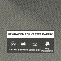 Poduszka na krzesło 120x100 cm, szara, związywacze(m-6)