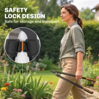 Outsunny 2-częściowy zestaw narzędzi ogrodowych: sekatory, nożyce, zestaw do pielęgnacji krzewów(m-7)