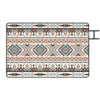 Outsunny Picnic Blanket, 300x200CM Large Beach Blanket Outdoor Picnic Mat with Integrated Strap for Camping, Mix-Colour(m-1)