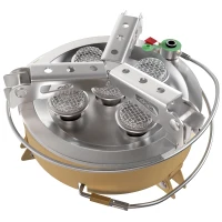 Outsunny 7000W Camping Stove with Piezo Ignition, High Power Gas Stove with 50kg Capacity and Carry Bag for Outdoor Hiking Khaki(m-11)