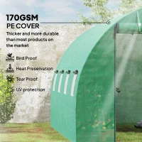 Szklarnia 4x3x2 m, folia, 8 okien, drzwi rolowane(m-4)