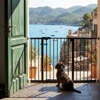 PawHut Gard Caini – 3 Prelungiri, 152,3 cm, Cu inchidere Automata(m-17)