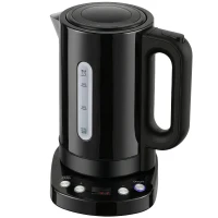 HOMCOM Electric Kettle, 1.7L, Fast Boil, 3kW Water Kettle with UK Strix Thermostat, Keep Warm Function, LCD Base, Black(m-10)