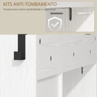 HOMCOM Sapateira Estreito com 2 Compartimentos Rebatíveis Prateleiras Ajustáveis para 12 Pares para Espaços Pequenos 106,7x26x116cm Branco(m-7)