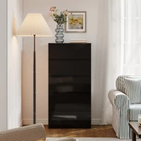 HOMCOM Chest of Drawers, 5-Drawer Storage Cabinets, Modern Dresser, Storage Drawer Unit for Bedroom(m-9)