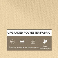 Poduszka na krzesło 120x100 cm, beżowa, związywana(m-6)